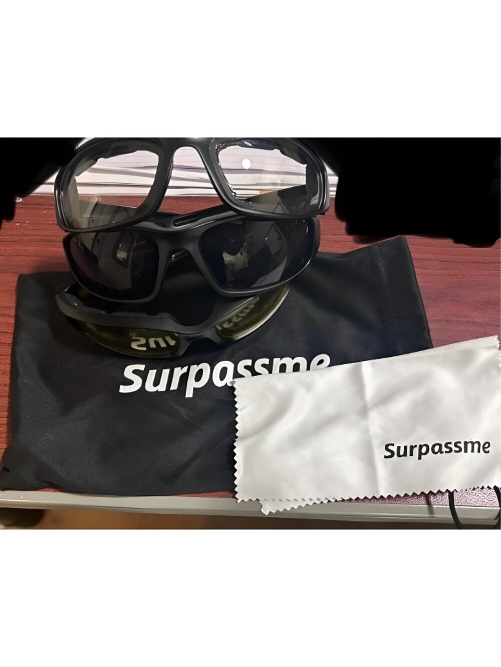 3 Pair Motorcycle Riding Glasses Padding Goggles UV Protection Dustproof
